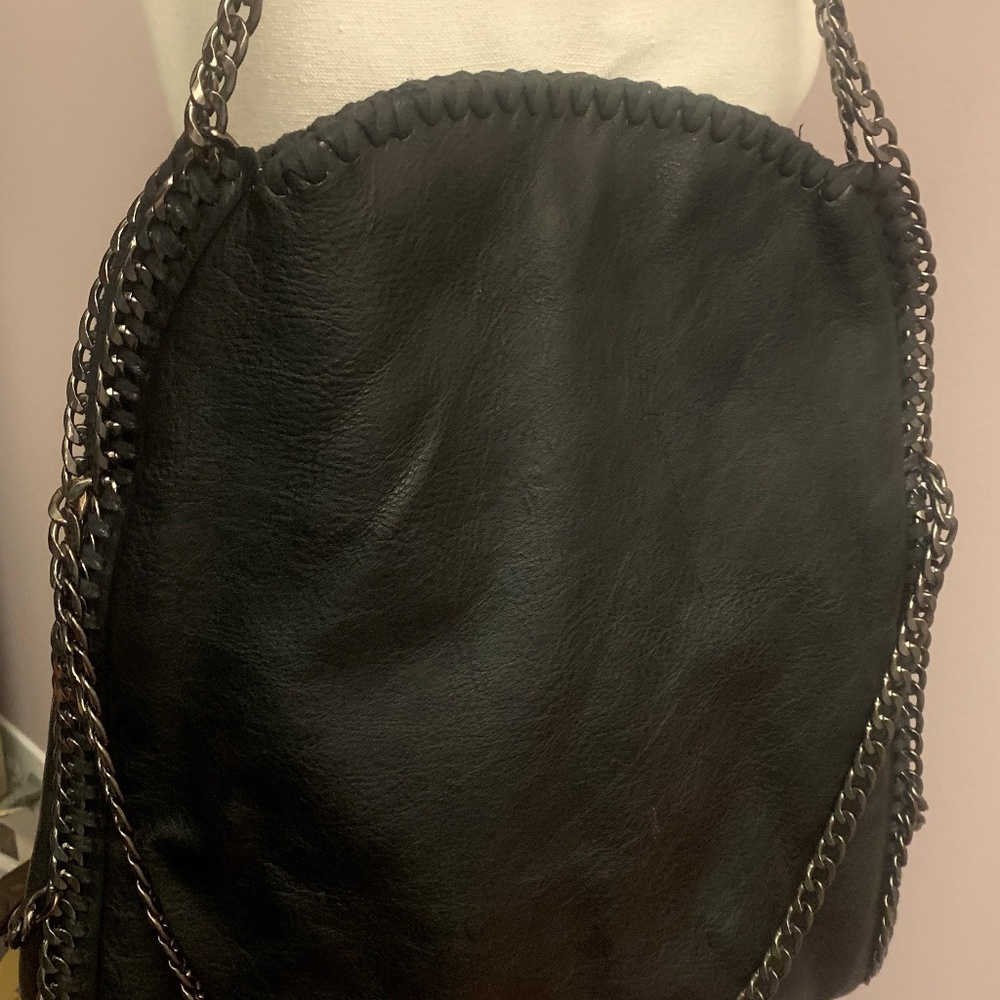 Steve Madden Black Btotally Chain Tote